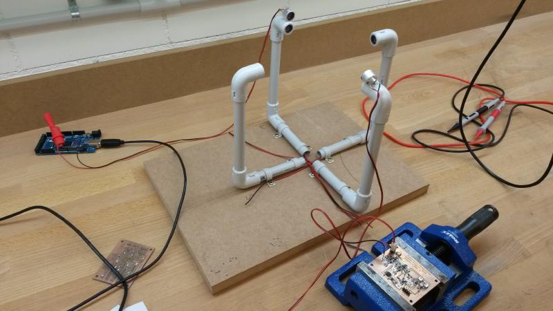 A preliminary setup to test the basic functionality of my circuit