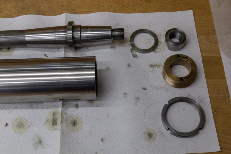 Spindle cartridge ready for reassembly