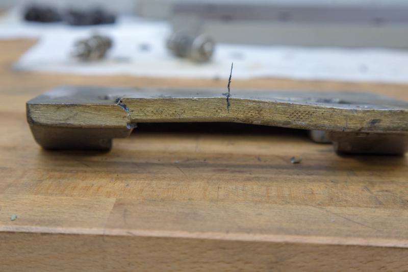 Broken spindle motor mount